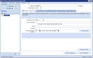 DRM Management Console Tabs