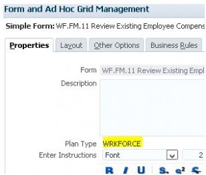 WebForm Plan Type