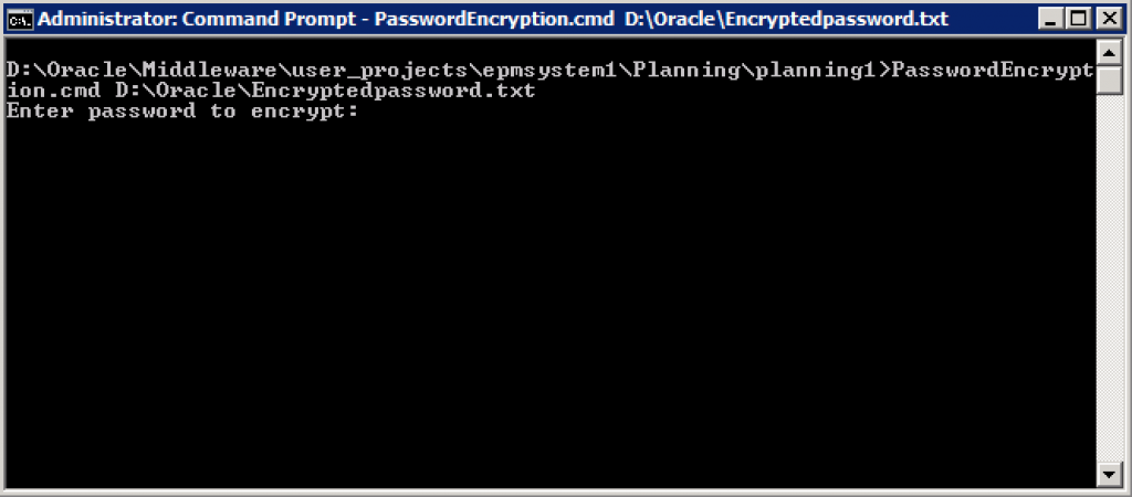 3PasswordEncryption.cmd enter command and then password