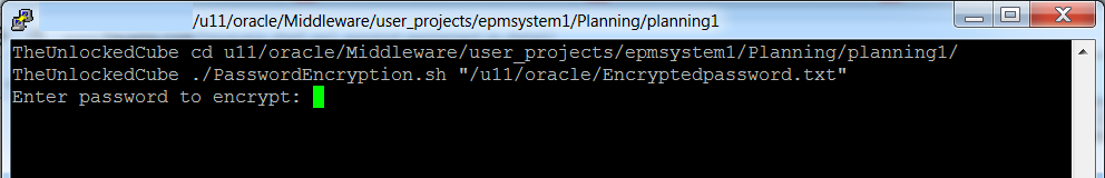 Unix2PasswordEncryption.sh command prompt start